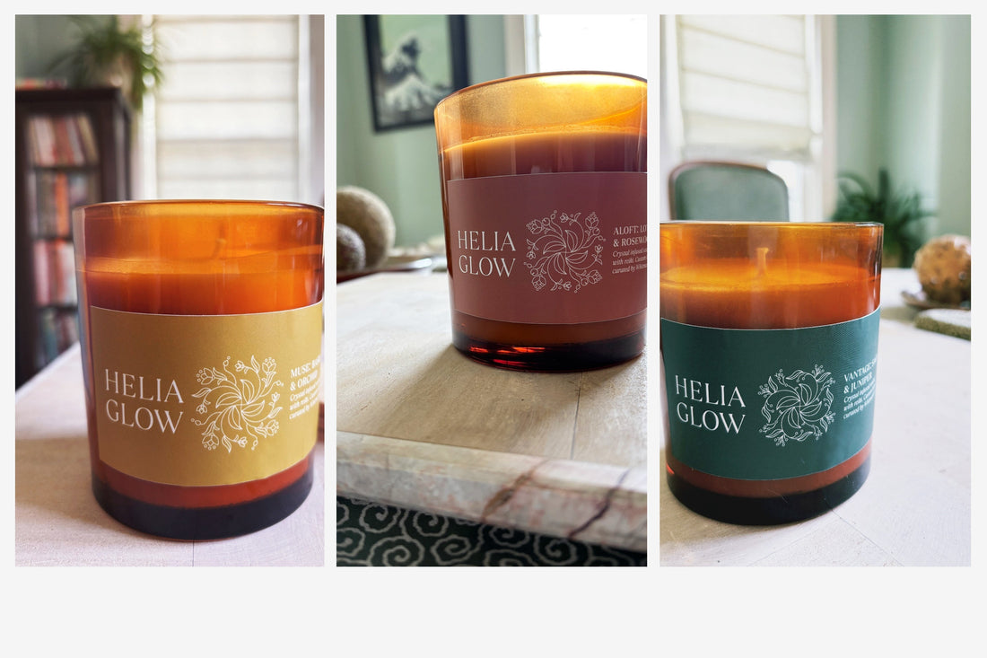 Shine a Light on Your Intentions with Helia’s Reiki-Infused Candles