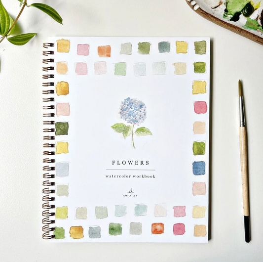Flowers Watercolor Book